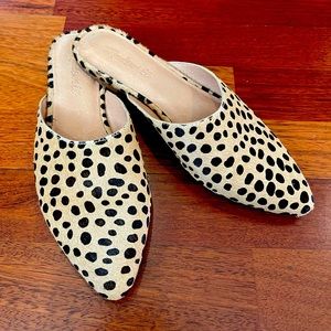 MADEWELL The Remi Mule LEOPARD PRINT CALF HAIR Slide Slip On